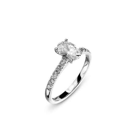 Bright World Ring - Oval cut - 1CT